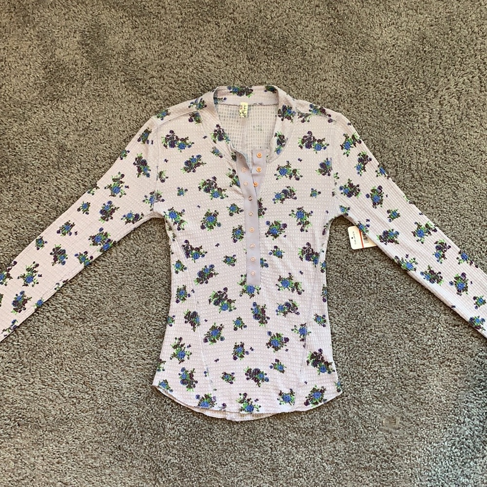 Free People One Of The Girls Henley Long-sleeve